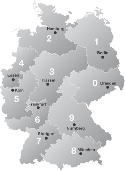 Deutschland nach Regionen